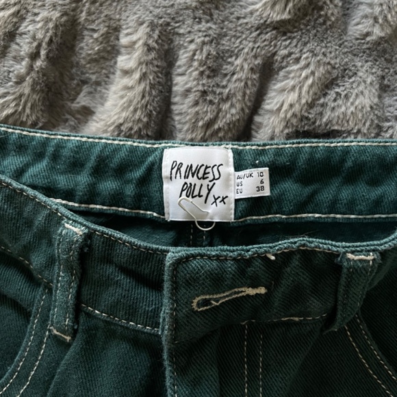 Princess Polly Contrast Stitch Cargo Pants (Size US 6) - Picture 2 of 3